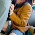 通学バスにいた超無防備の女子高生に痴漢…！最初は怯えるも感じすぎて顔がとろける…おまんこも濡れてきたので生チンポ挿入！